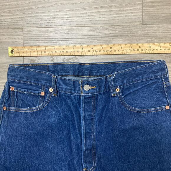Vintage Y2K Levi's 501 Blue Jeans Size 36x32 - Picture 2 of 8